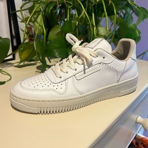 WHITE LEATHER Sneakers from South African Brand- Freedom of Movement- NEVER WORN